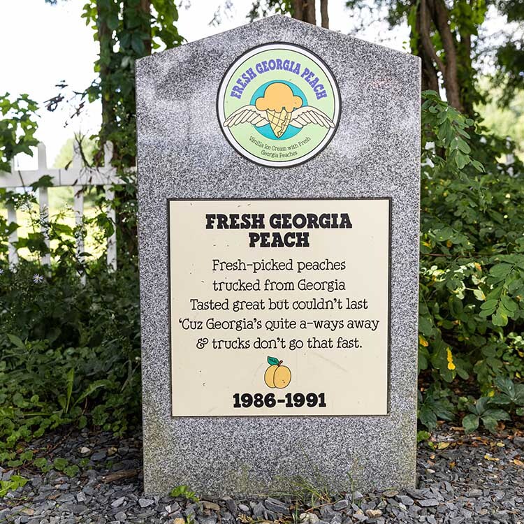 Fresh Georgia Peach tombstone
